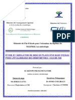 Pfe-Akoupo - Etude Et Simulation de Mise en Place D'un Banc D'essai Pour L'etalonnage Des Debimetres-Cas de Cim