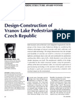 Design-Construction of Vranov Lake Pedestrian Bridge, Czech Republic