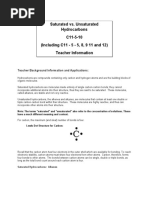 Saturated Versus Unsaturated Hydrocarbons C11-5-10