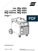 Manual Origo Mig 402 452 652