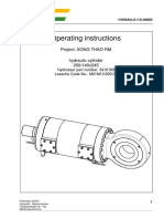 Operating Instructions: Project: SONG THAO RM Hydraulic Cylinder 350/140x245