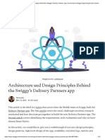 Architecture and Design Principles Behind The Swiggy's Delivery Partners App - by Narendra - Swiggy Engineering & Data Science PDF