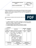 PR-SGSST-14 Procedimiento Auditorías Internas