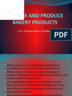 Prepare and Produce Bakery Products