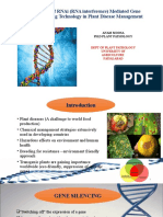 Role of Rnai (Rna Interference) Mediated Gene Silencing Technology in Plant Disease Management