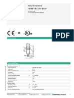 Inductive Sensor NBB8-18GM50-E0-V1: Dimensions