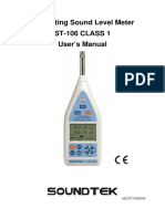 Integrating Sound Level Meter ST-106 CLASS 1 User's Manual