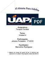 Tarea 4 de Terapia Familar