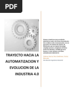 Articulo de Investigacion - Trayecto Hacia La Automatizacion y Evolucion de La Industria 4.0 - SGarcia - JZambrano - YMercado