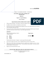 CSEC Biology June 2015 P1 Specimen Paper PDF