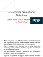 Setting Promotional Objectives