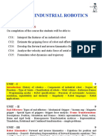 Industrial Robotics: Course Outcomes