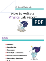 How To Write A Physics Lab Report - Revise PDF