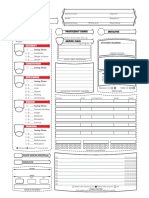 Character Sheet - Fillable PDF