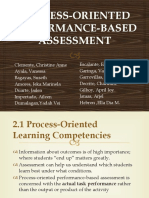 Group A. Process Oriented Performance Based Assessment