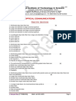 Optical Communications: Objective Questions