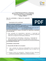 Guia de Actividades y Rúbrica de Evaluación - Unidad 3 - Paso 5 - Taller de Aplicación