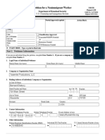 Petition For A Nonimmigrant Worker: U.S. Citizenship and Immigration Services