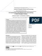 An Assessment of The Effectiveness of E-Learning in AMA Olongapo Campus