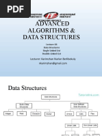 Advanced Algorithms & Data Structures: Lecturer: Karimzhan Nurlan Berlibekuly