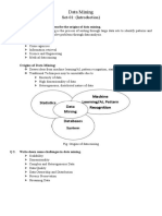 Data Mining: Set-01: (Introduction)