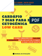 Cardápio Dieta Cetogênica - Low Carb