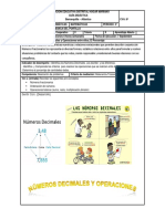 Guía 3 Operaciones Con Números Decimales 3er Periodo