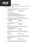 Assessment 1: Formative Assessment