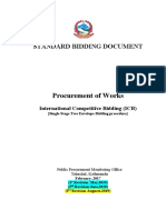 SBD For Procurement - of - Works - ICB - Two Envelope August 2019