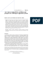 The Value of Subjectivity: Problems and Prospects For 360-Degree Appraisal Systems