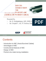 Introduction To Design, Construction Practice and Application of HT Abc (Aerial Bunched Cable)