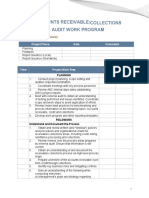 Accounts Receivables Collections Work Program