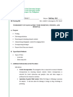 PATENTE - Worksheet - Nasogastric Tube Insertion, Feeding, and Removal