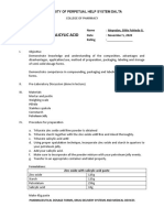 Zinc Oxide With Salicylic Acid: University of Perpetual Help System Dalta