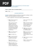 Palabras Homófonas A Trabajar en El Concurso Jorge Ortográfico en Los Grados 7