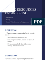 Water Resources Engineering: History State of Water Resources in Philippines and Cavite