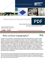 Measuring and Characterizing Surface Topography