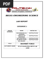 Science Enginering Lab Report Experiment 3 Buoyant Force PDF