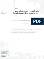 Lignes Aériennes - Matériels - Fondations Des Supports