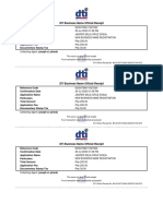 DTI Business Name Official Receipt