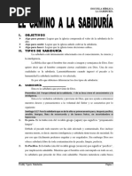 El Camino A La Sabiduría. Alumno