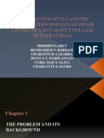 The Parenting Style and The Academic Performance of Grade 6 Pupils of Saint Mary'S College of Catbalogan