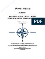 Nato Standard ADMP-01 Guidance For Developing Dependability Requirements