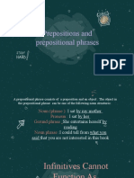 Prepositional Phrases