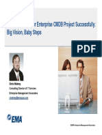 How To Scope Your Enterprise CMDB Project Successfully: Big Vision, Baby Steps