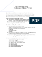 Depo Provera Information PDF