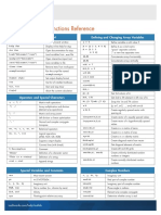 Matlab Basic Functions Reference