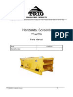 TrioTTH 6203D Horizontal Screen Parts Manual SN 226 PDF