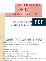 Demonstration On Iv Cannulation