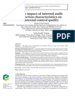 The Impact of Internal Audit Function Characteristics On Internal Control Quality2018managerial Auditing Journal